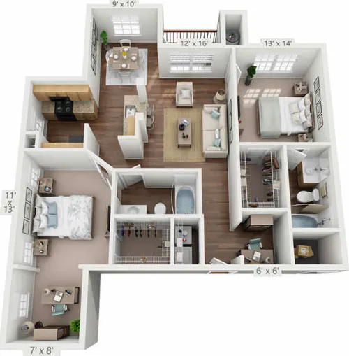 The Reserve at Walnut Creek floorplan 6