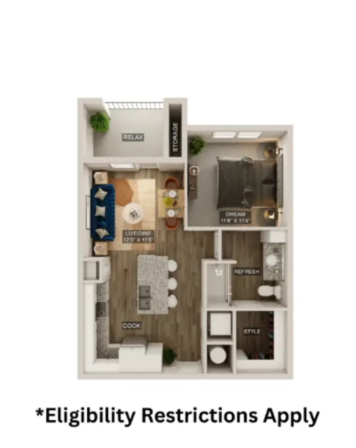 The Upland floor plan 1