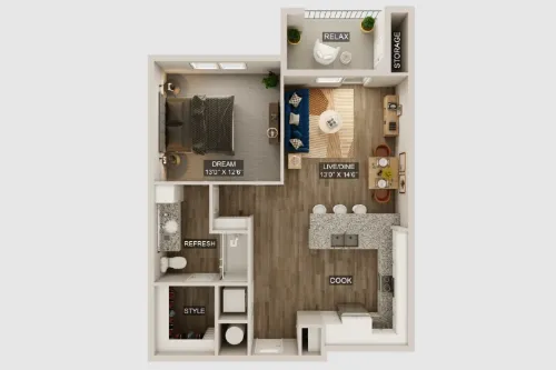 The Upland floor plan 2