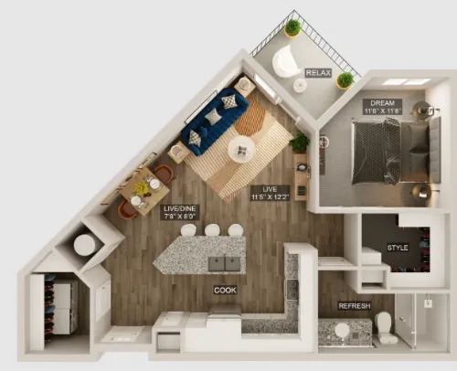 The Upland floor plan 3