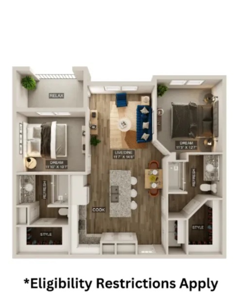 The Upland floor plan 4