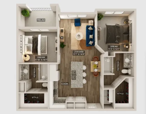 The Upland floor plan 5