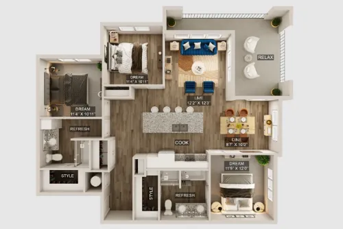 The Upland floor plan 7