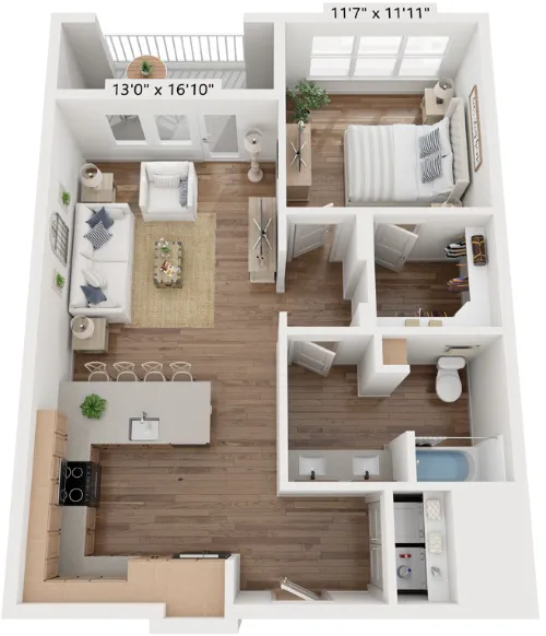 The Vaughan floor plan 1