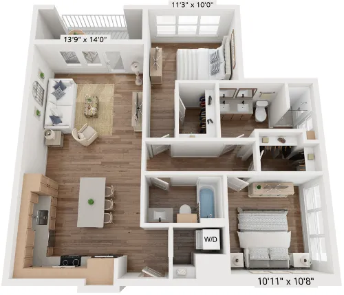 The Vaughan floor plan 4