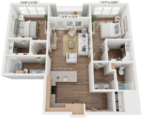 The Vaughan floor plan 6