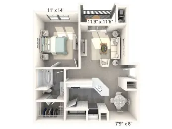 Toscana Apartments Austin Floor Plan 1