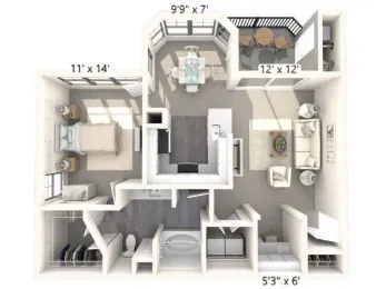 Toscana Apartments Austin Floor Plan 2