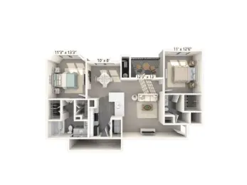 Toscana Apartments Austin Floor Plan 4