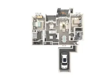 Toscana Apartments Austin Floor Plan 6