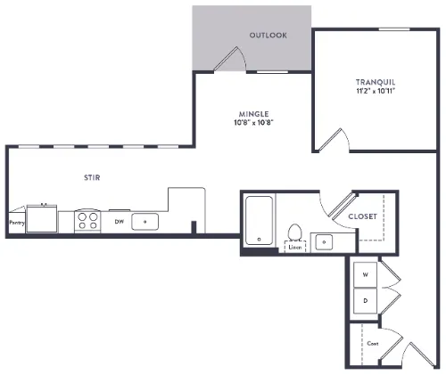 Alexan Riverside floor plan 3