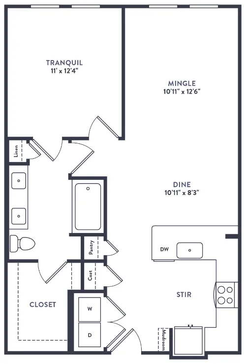 Alexan Riverside floor plan 4