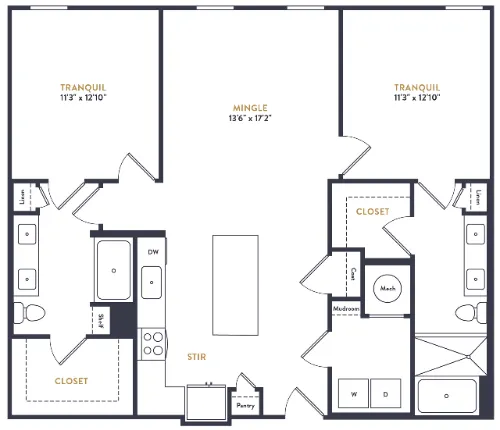 Alexan Riverside floor plan 5