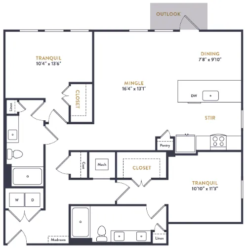 Alexan Riverside floor plan 7