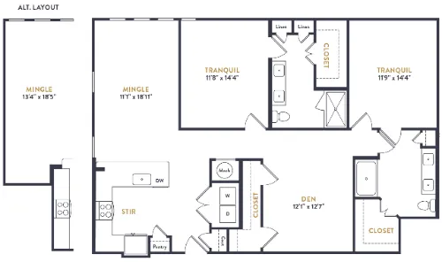 Alexan Riverside floor plan 8