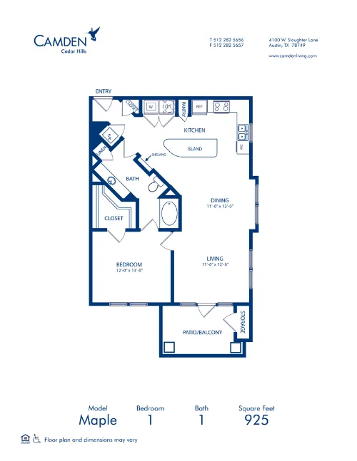 Camden Cedar Hills floor plan 3