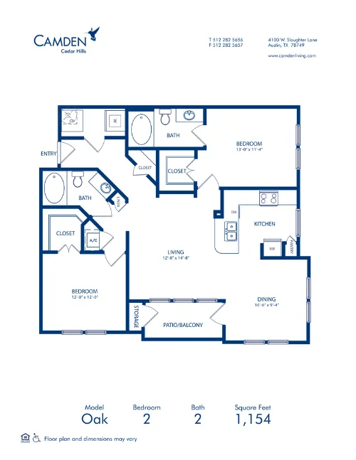 Camden Cedar Hills floor plan 4