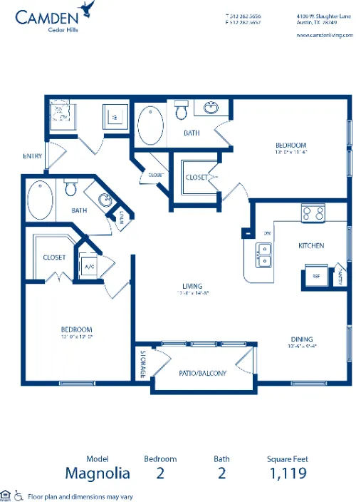 Camden Cedar Hills floor plan 5