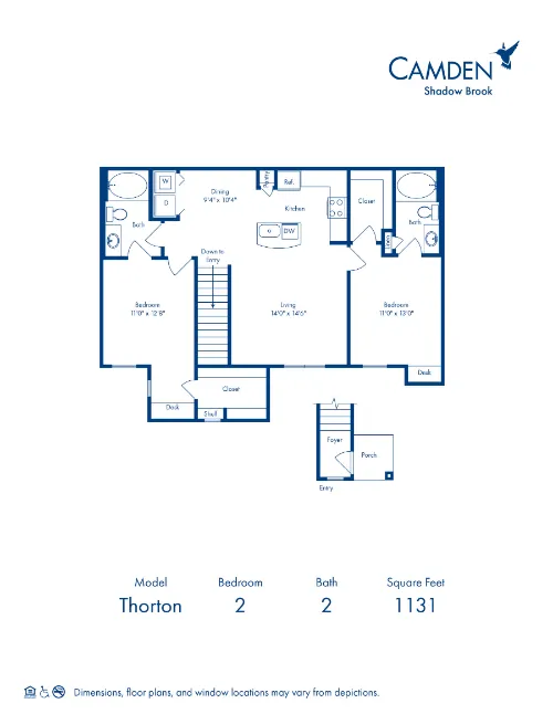 Camden Shadow Brook floor plan 13