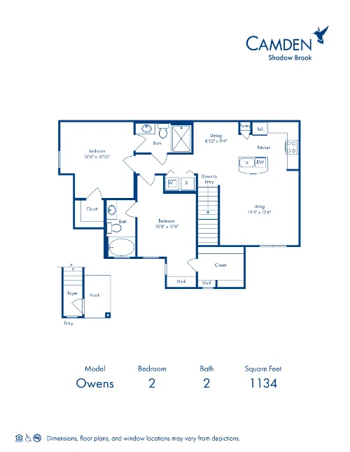 Camden Shadow Brook floor plan 14