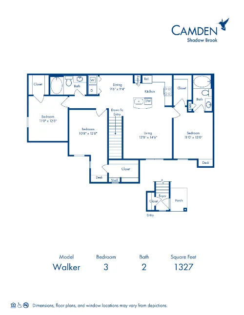 Camden Shadow Brook floor plan 16