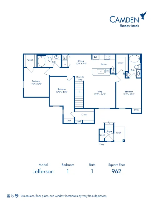 Camden Shadow Brook floor plan 17