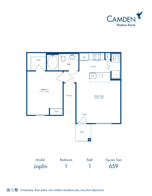 Camden Shadow Brook floor plan 2