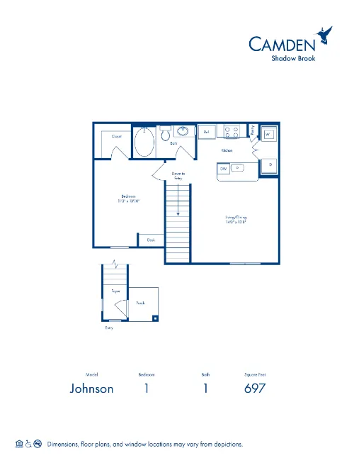 Camden Shadow Brook floor plan 3