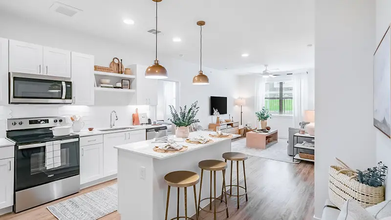 Citizen House Blue Bluff Apartments Kitchen Island