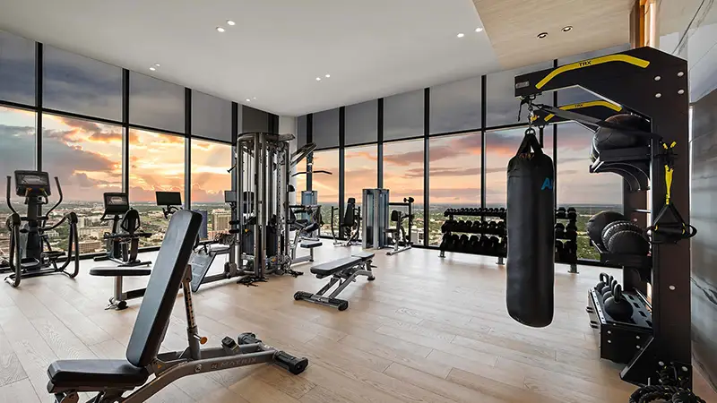 Hanover Brazos Street Apartments Gym/Fitness Center