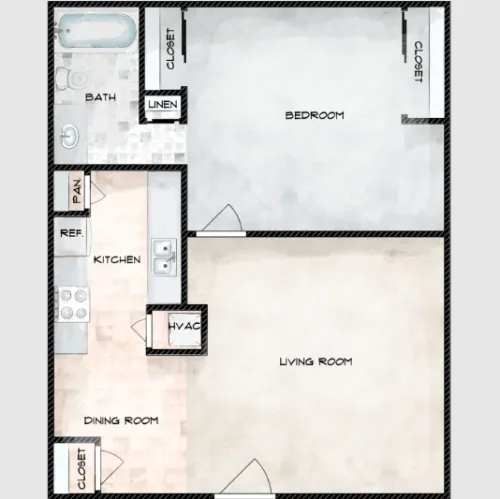 Heights on Congress floor plan 1