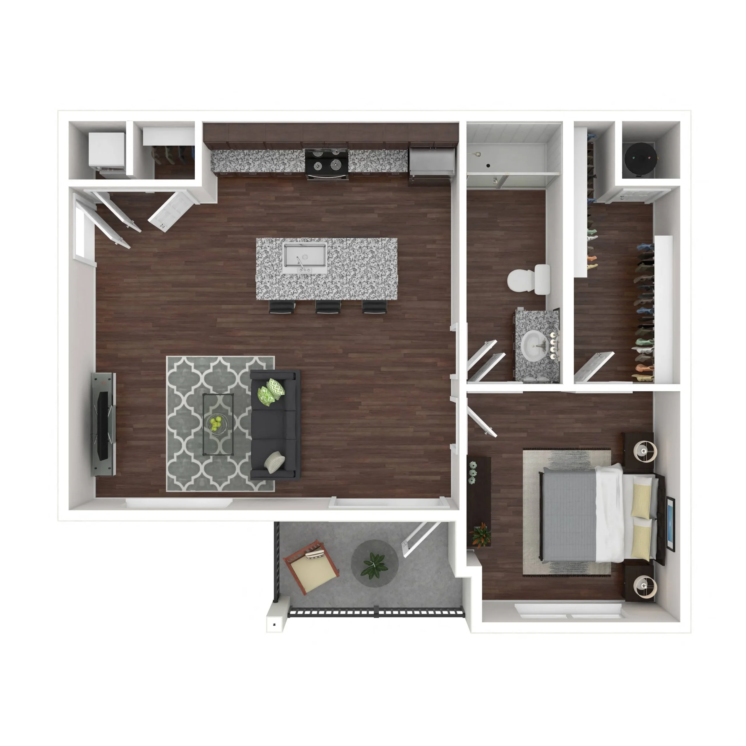 Marquis SoCo Austin Apartments Floor Plan 2