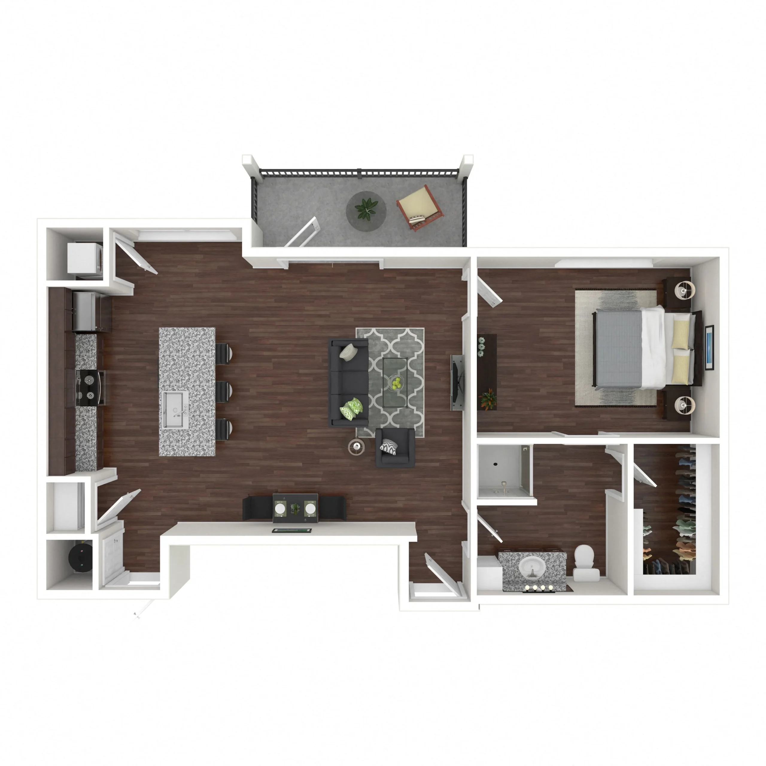 Marquis SoCo Austin Apartments Floor Plan 4