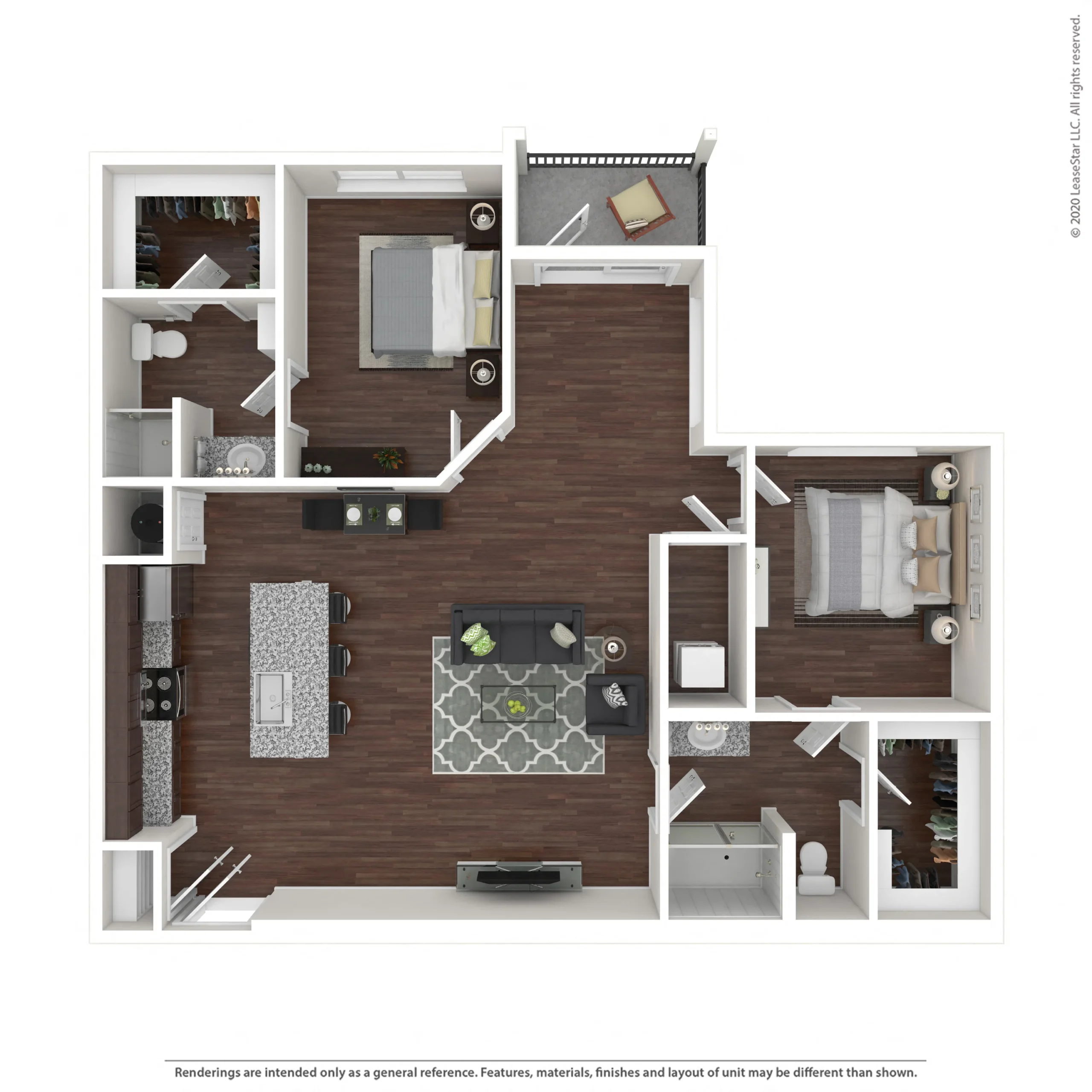 Marquis SoCo Austin Apartments Floor Plan 6