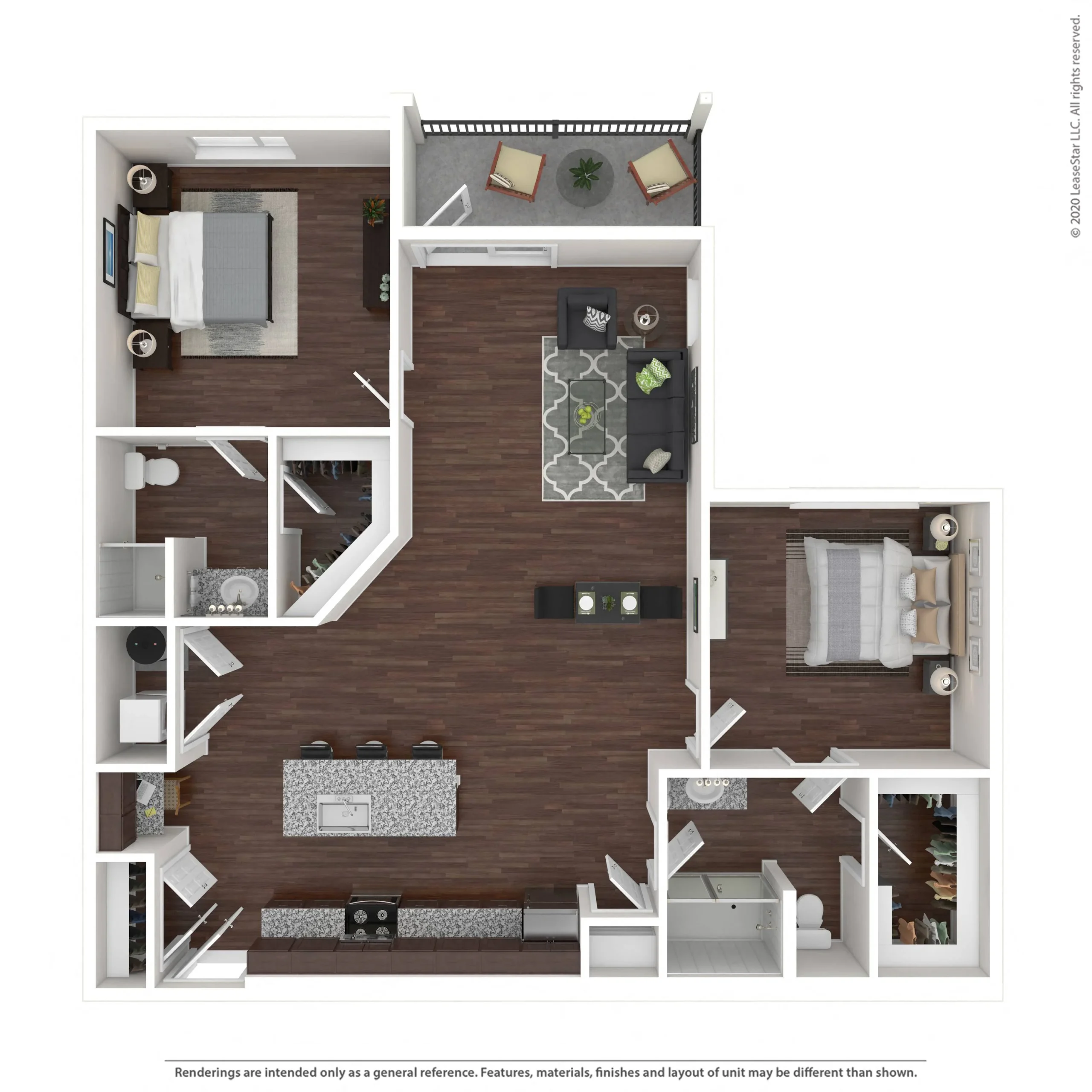 Marquis SoCo Austin Apartments Floor Plan 8