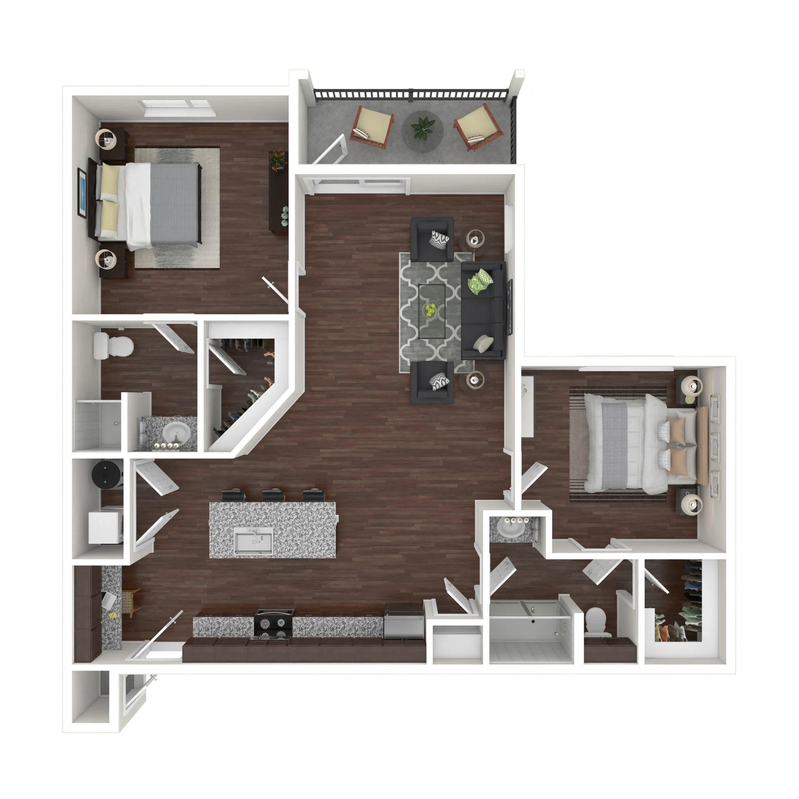 Marquis SoCo Austin Apartments Floor Plan 9