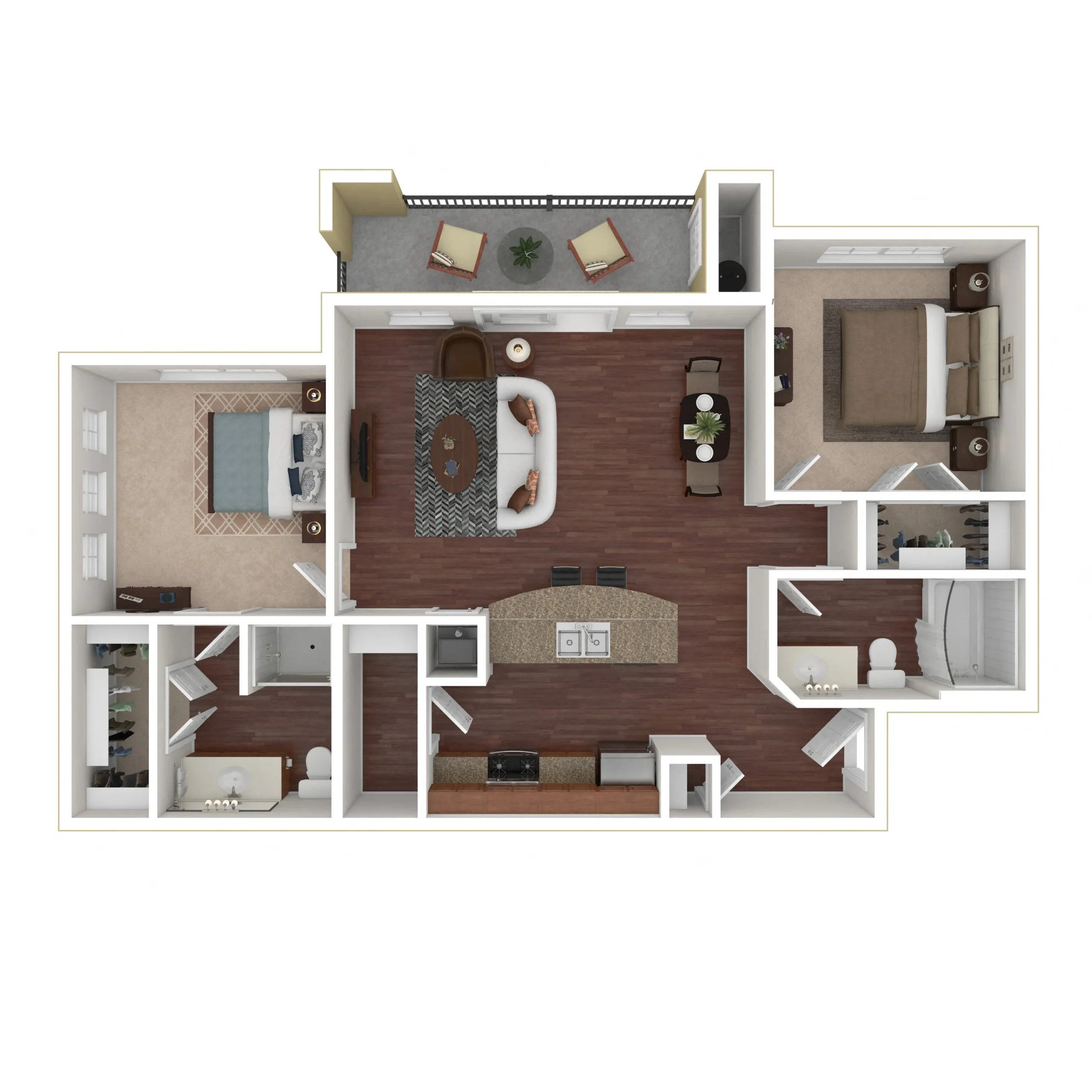 Marquis at Barton Trails Austin Apartments Floor Plan 4