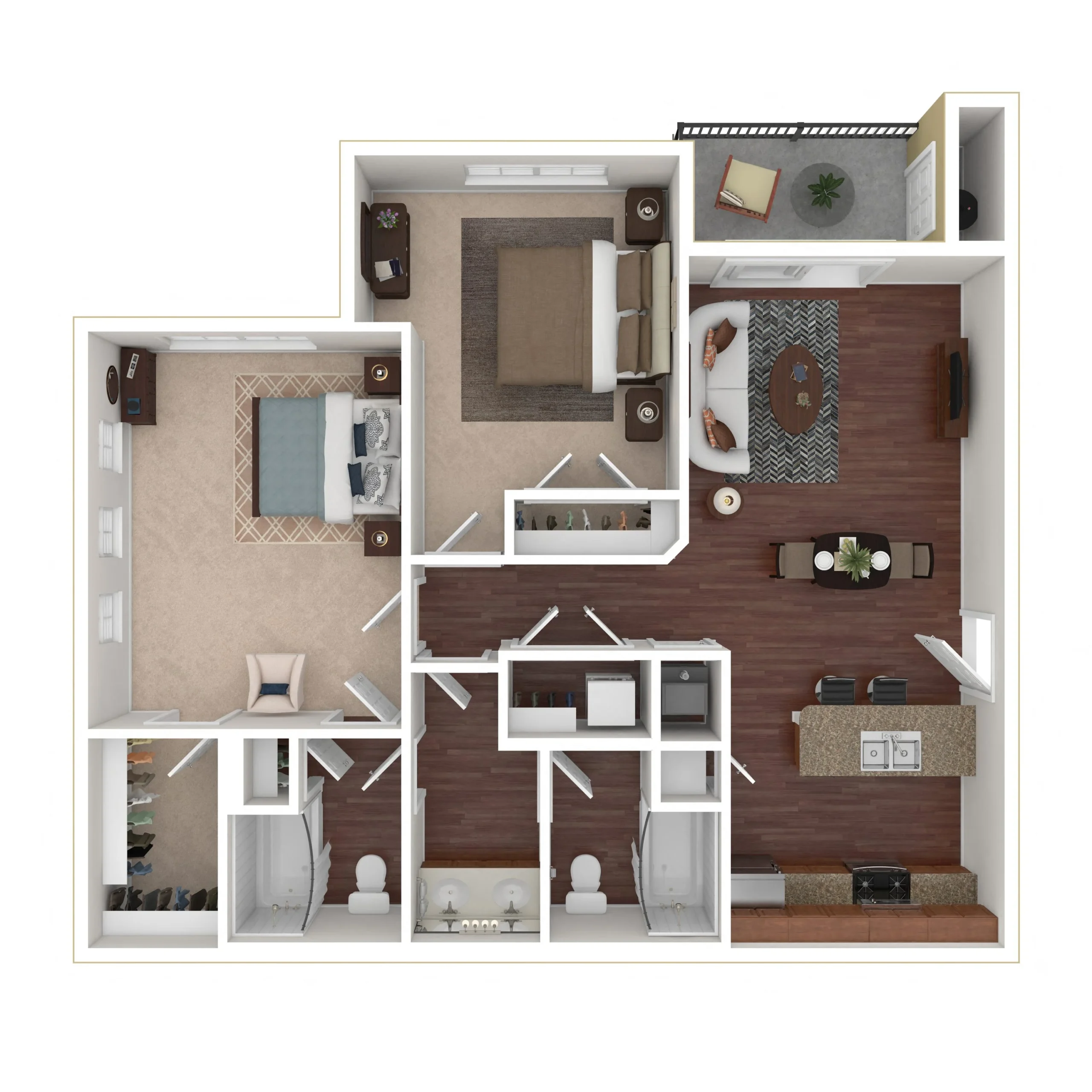 Marquis at Barton Trails Austin Apartments Floor Plan 5