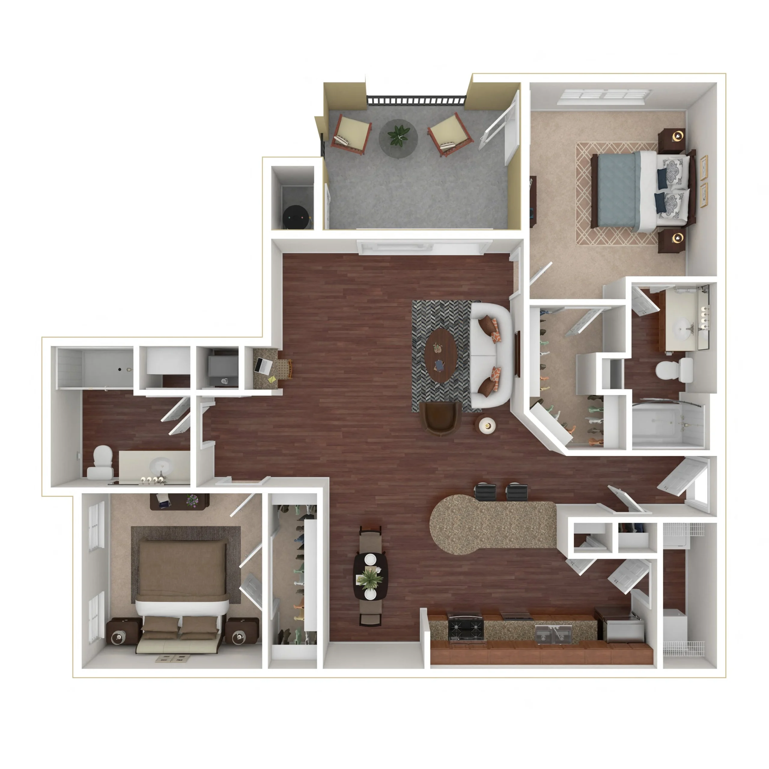 Marquis at Barton Trails Austin Apartments Floor Plan 7