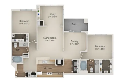 Park at Monterey Oaks floor plan 6