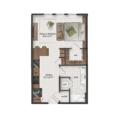 St Elmo Living floor plan 1