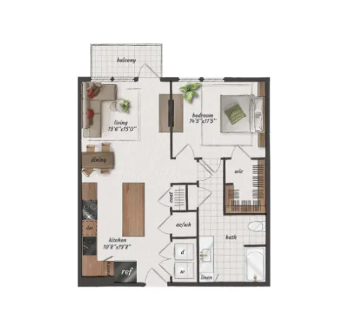 St Elmo Living floor plan 10