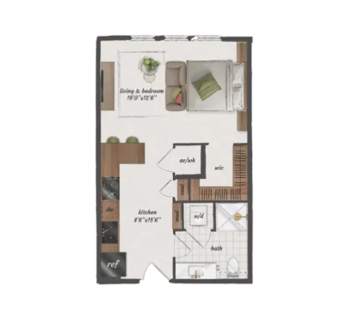 St Elmo Living floor plan 2