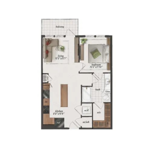 St Elmo Living floor plan 4