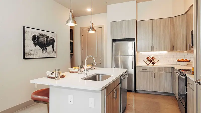 The Guthrie Apartments Kitchen Island