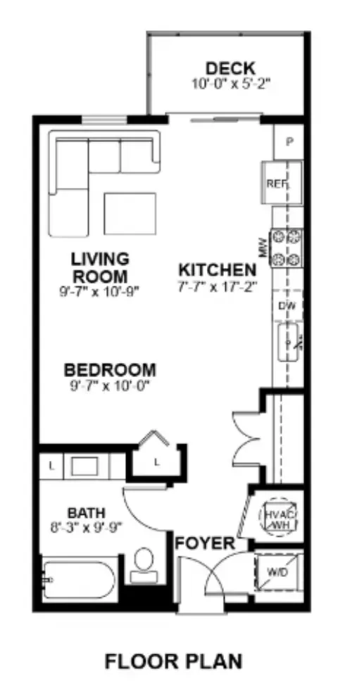 The Prescott floor plan 1