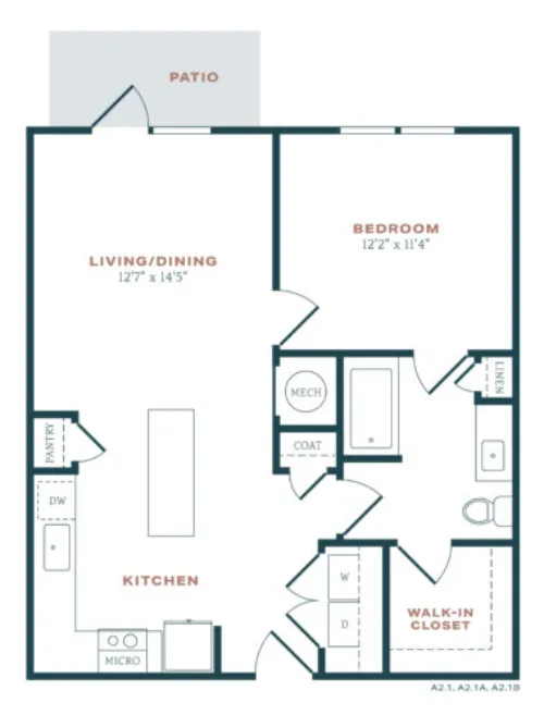 Alexan Melissa Dallas Apartments Floorplan 2