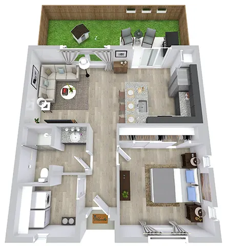 Avilla Boat Club Dallas Apartment Floor Plan 1