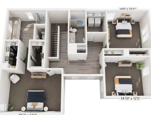 BB Living The Tribute Dallas Apartment Floor Plan 5