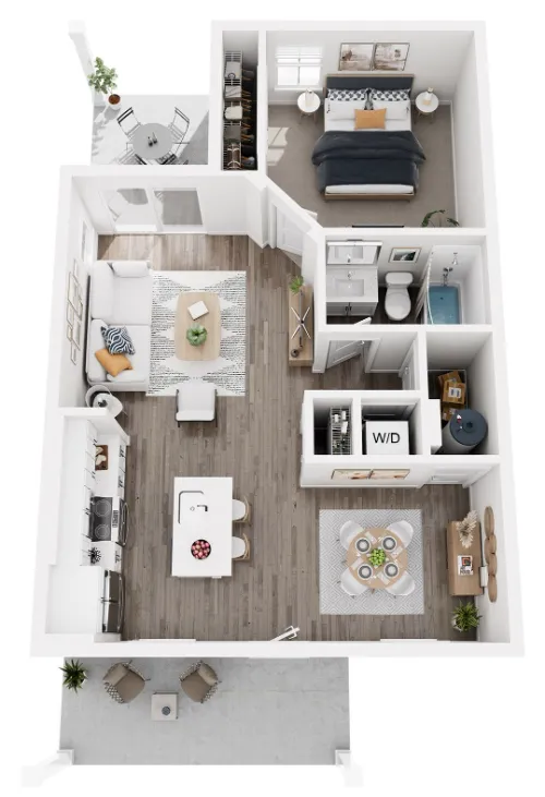 Cadia Sherman Dallas Apartment Floor Plan 1